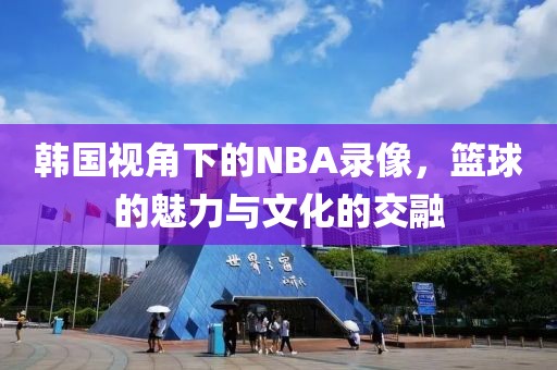 韩国视角下的NBA录像,篮球的魅力与文化的交融